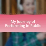 My Journey of Performing in Public