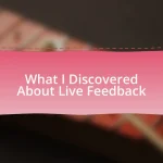 What I Discovered About Live Feedback