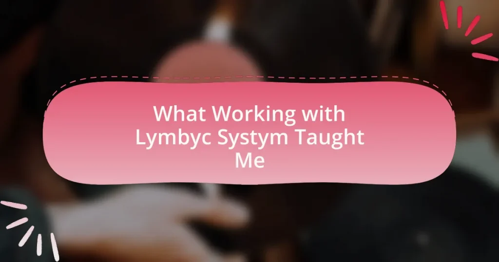 What Working with Lymbyc Systym Taught Me